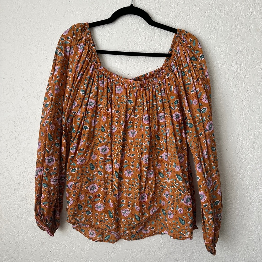 Cleobella Shaina Blouse in Terracotta Floral